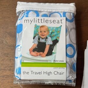 Blue and Gray Travel High Chair